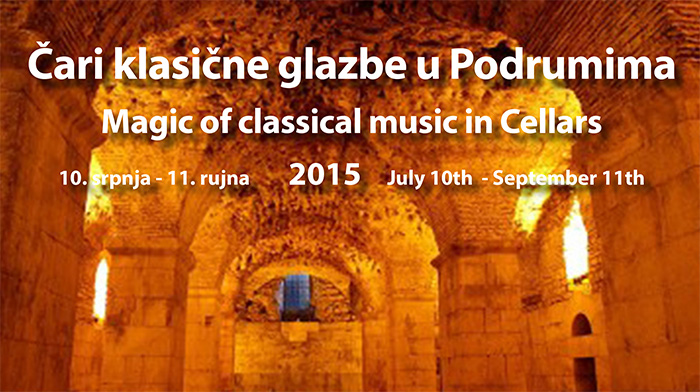 Čari klasične glazbe u Podrumima od 10. srpnja do 11. rujna