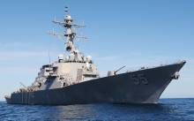 Američki razarač Stout u Lori