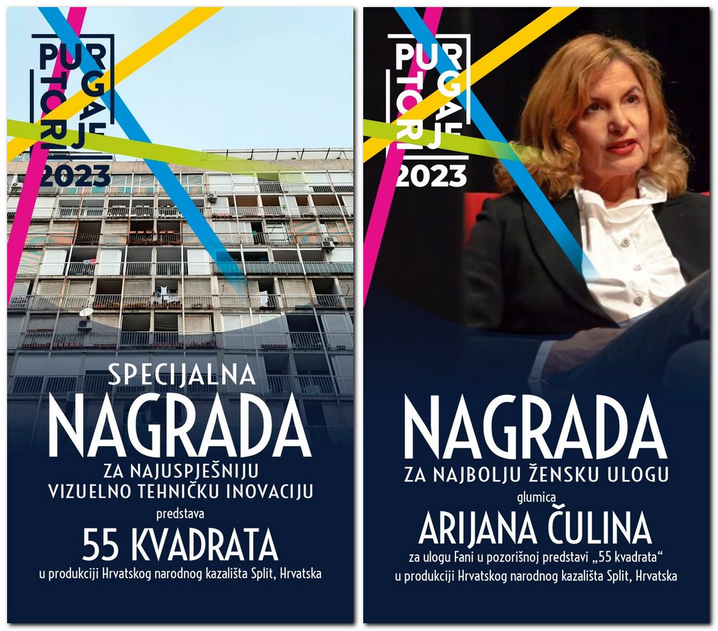 Arijana Čulina i predstava 55 kvadrata laureati međunarodnog festivala Purgatorije u Tivtu