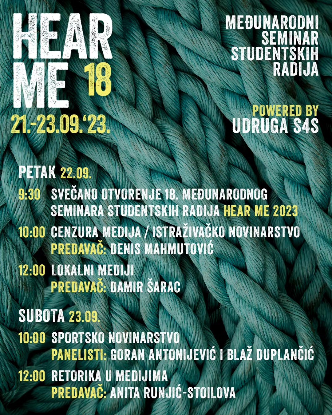 18. Hear Me – festival studentskih radija održava se u Splitu