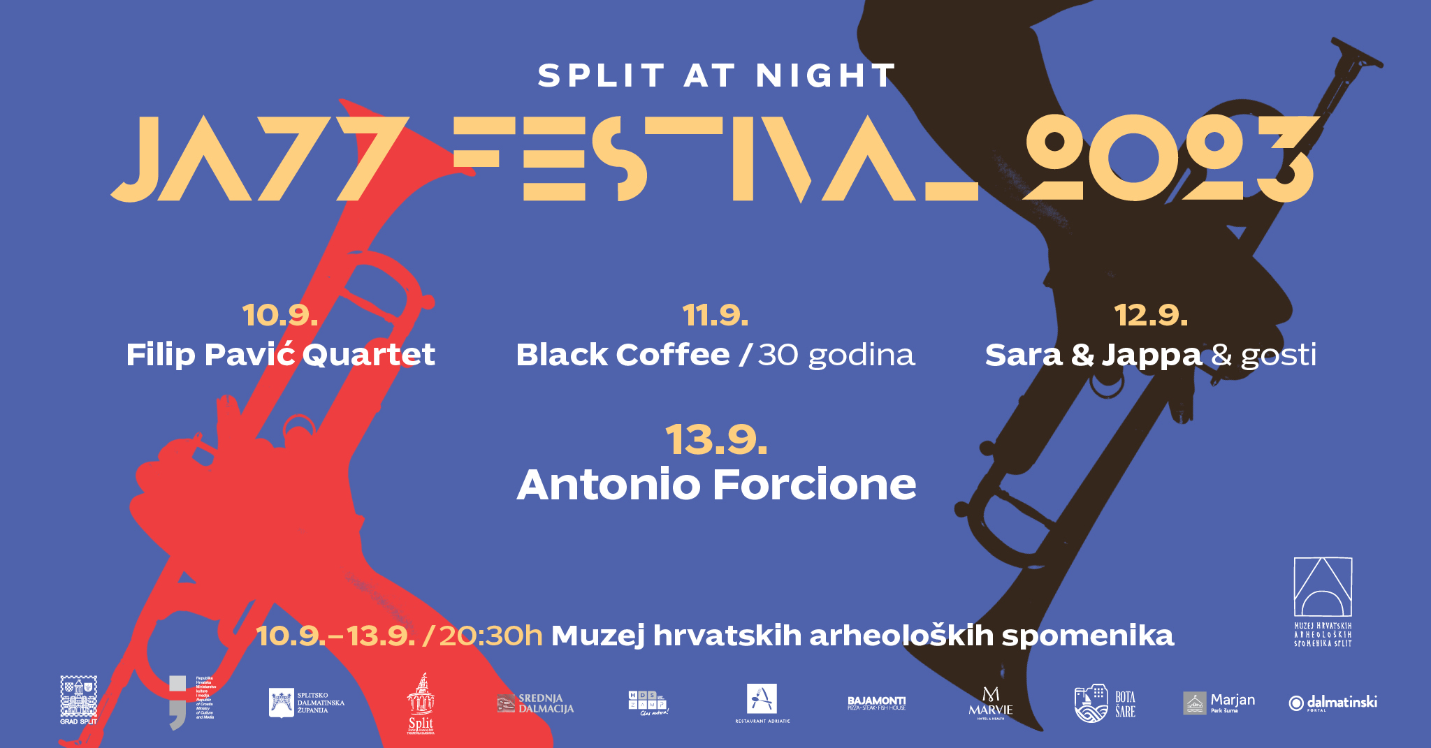Split at Night Jazz Festival 2023 održat će se od 10. do 13. rujna