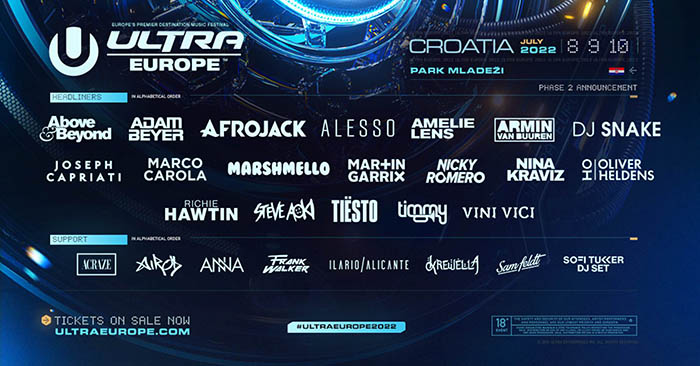 ULTRA Europe najavljuje dolazak novih glazbenih zvijezda u Split
