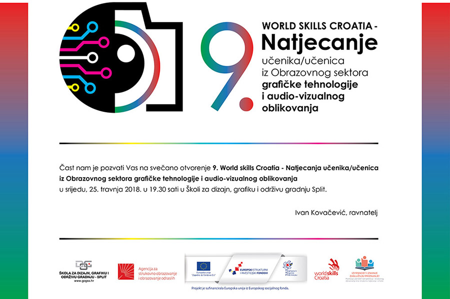9. World skills Croatia u Školi za dizajn, grafiku i održivu gradnju Split