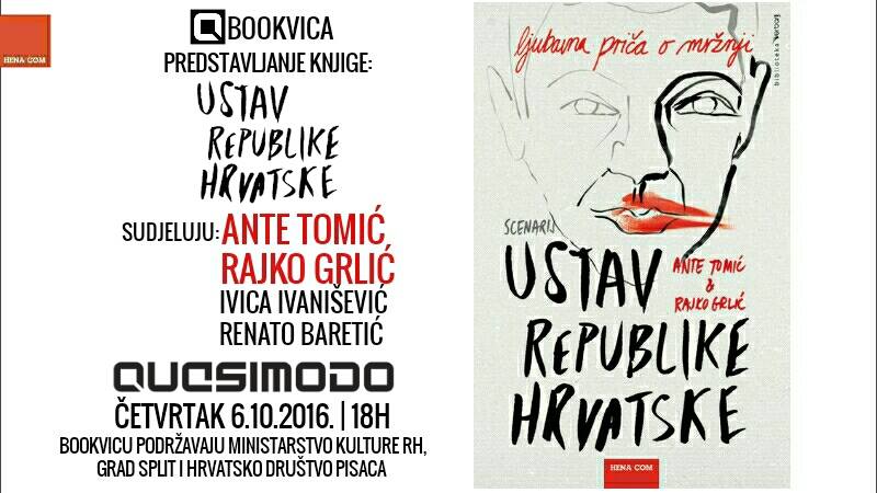 BOOKVICA: Predstavljanje knjige “Ustav Republike Hrvatske”