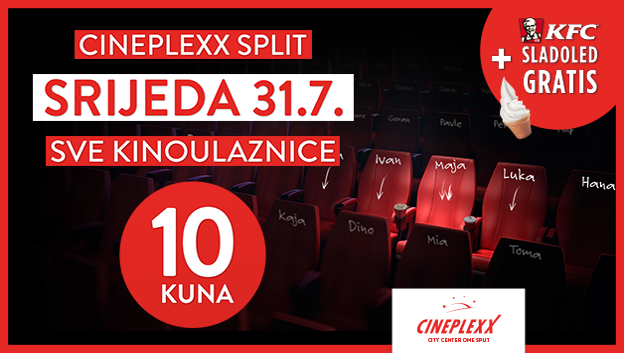 U CINEPLEXX za samo 10 kuna!