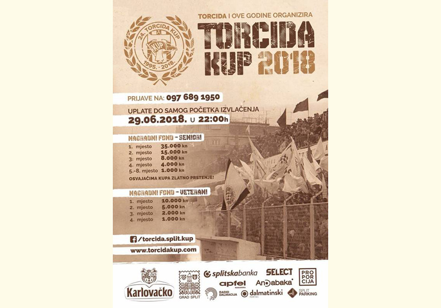 Prijave za 24. Torcida kup traju do 29. lipnja u 22 h