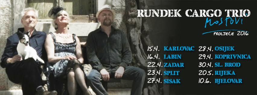 Rundek Cargo Trio u sklopu proljetne turneje stiže u Zadar i Split