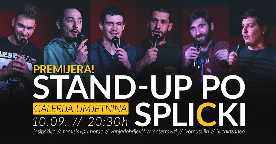 Premijera comedy specijala, zadnji ljetni nastup na otvorenom te otvaranje nove sezone SplickeScene!
