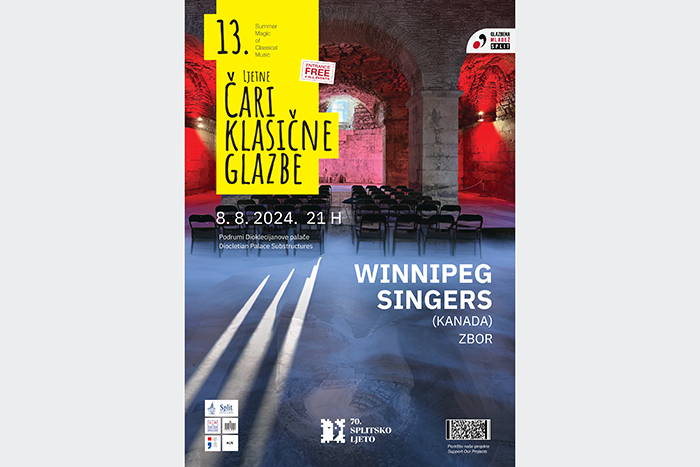 Večeras koncert Winnipeg singers-a u Dioklecijanovim podrumima