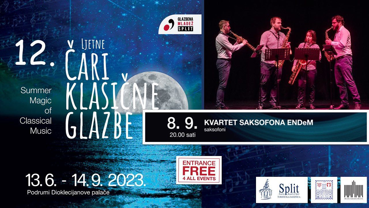 12. Ljetne čari klasične glazbe: Kvartet saksofona Endem