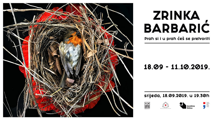 Otvaranje izložbe “Prah si i u prah ćeš se pretvoriti” Zrinke Barbarić u Galeriji Škola