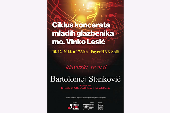 Kreće treće izdanje Ciklusa koncerata mladih glazbenika „mo. Vinko Lesić