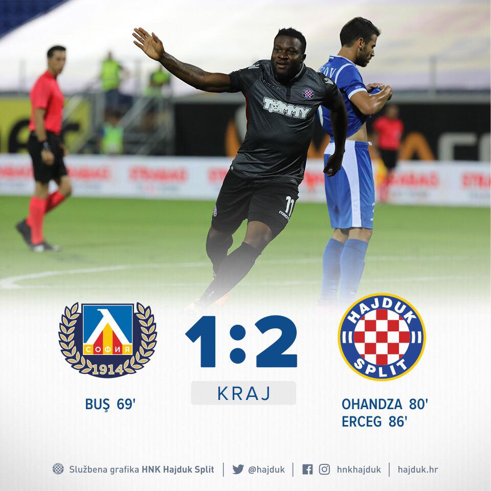 Hajduk se plasirao u 3. pretkolo Europske lige i igrat će pred praznim Poljudom