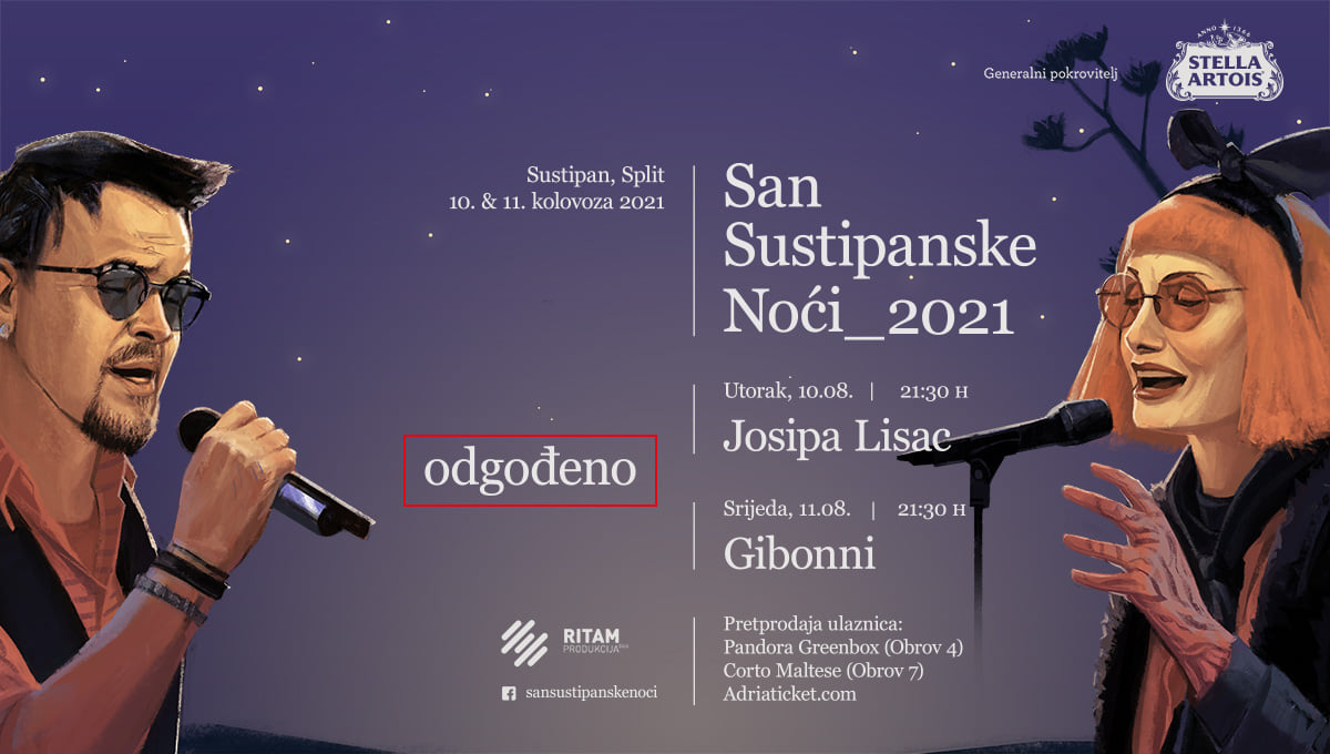 San Sustipanske Noći odgođen za kolovoz