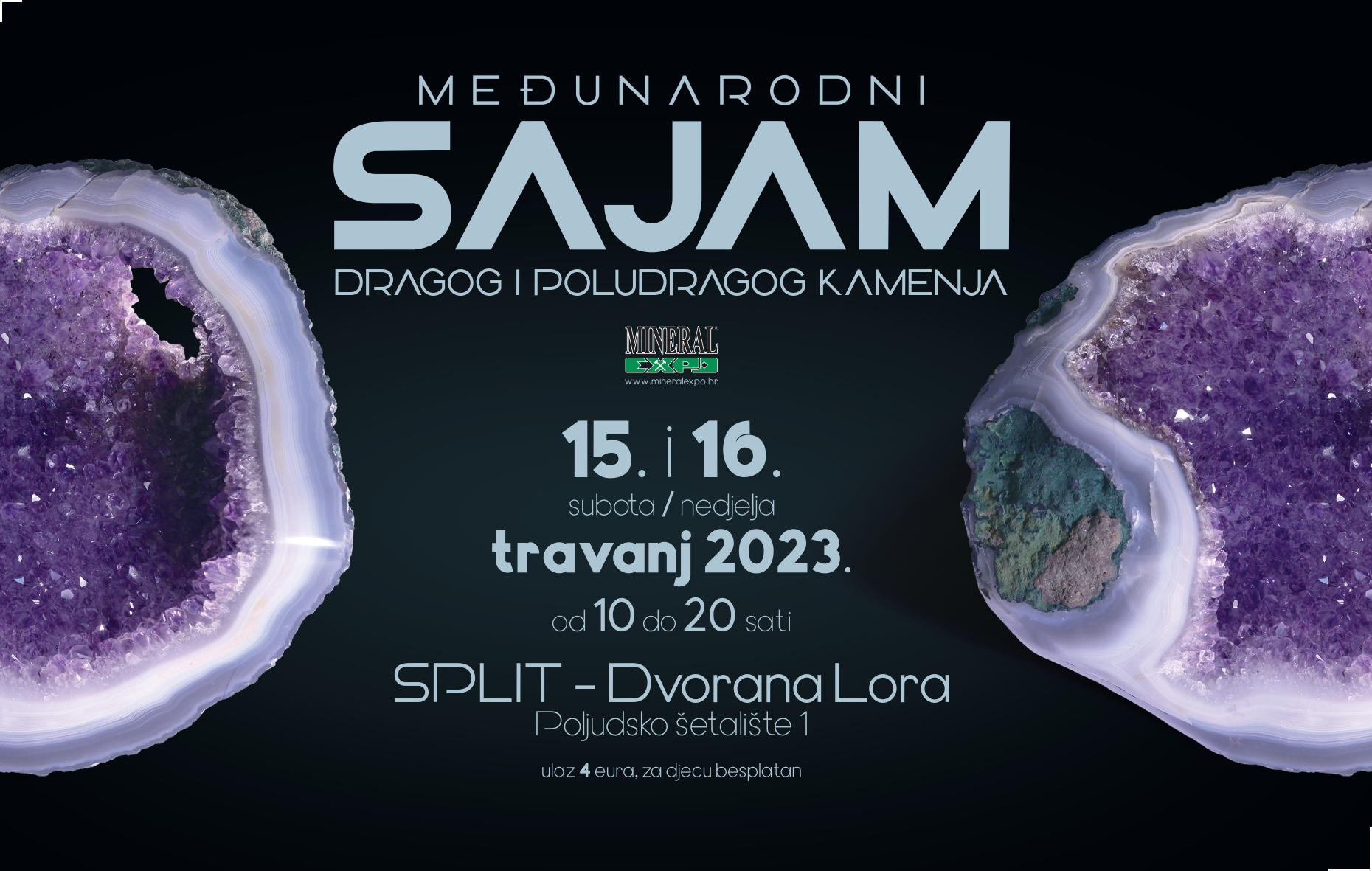 14. MINERAL EXPO održat će se  15. i 16. travnja u Domu hrvatske vojske Lora