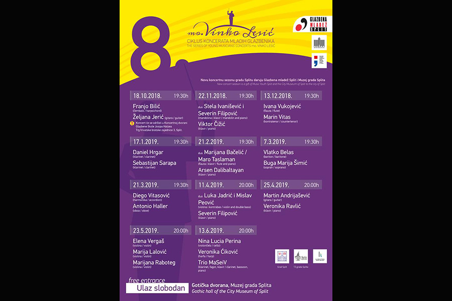 Kreće osmo izdanje Ciklusa koncerata mladih glazbenika „mo. Vinko Lesić