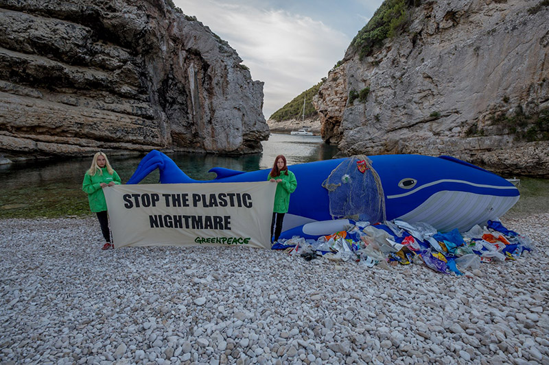 Greenpeace: Nasukani kit Saboru šalje apel s viške Stinive!