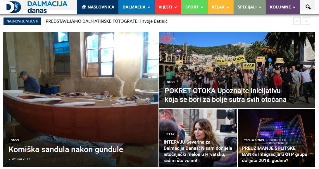 Pokrenut novi regionalni portal – Dalmacija Danas!