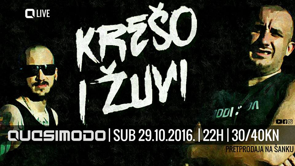 Vodimo vas u Quasimodo na koncert Kreše i Žuvija!