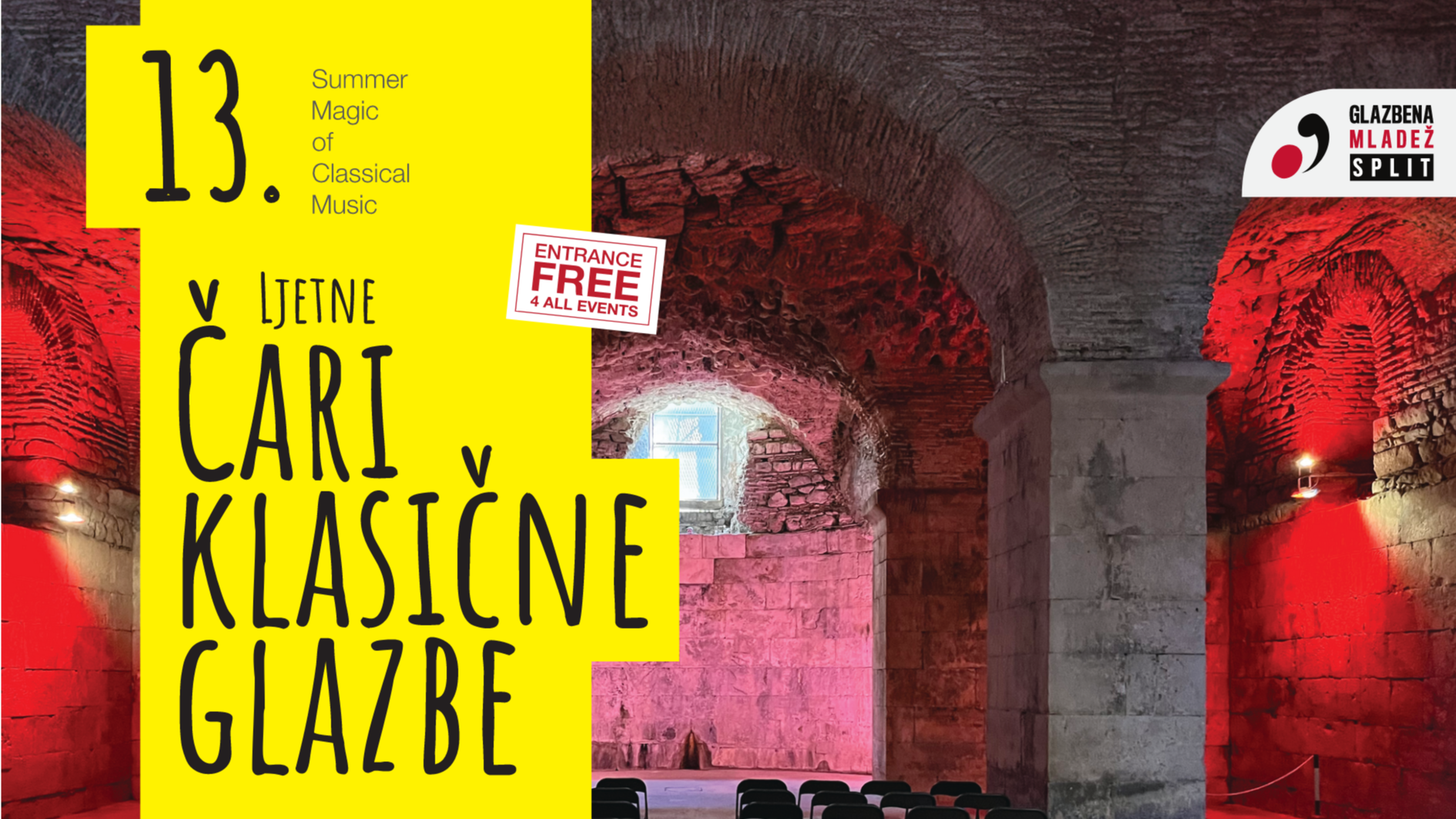 Violončelistica Hillary Karuza u Podrumima Dioklecijanove palače