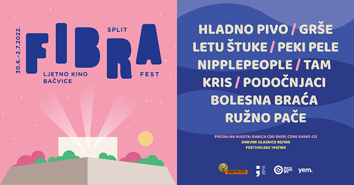 Ovog vikenda Fibra Fest podiže temperaturu u Splitu, uz Hladno pivo, Letu štuke, Nipplepeople…