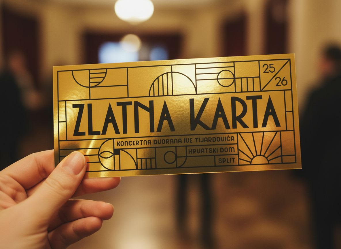 Zlatna ulaznica Koncertne dvorane Ive Tijardovića savršen je poklon za dvoje koji će oduševiti glazbene sladokusce