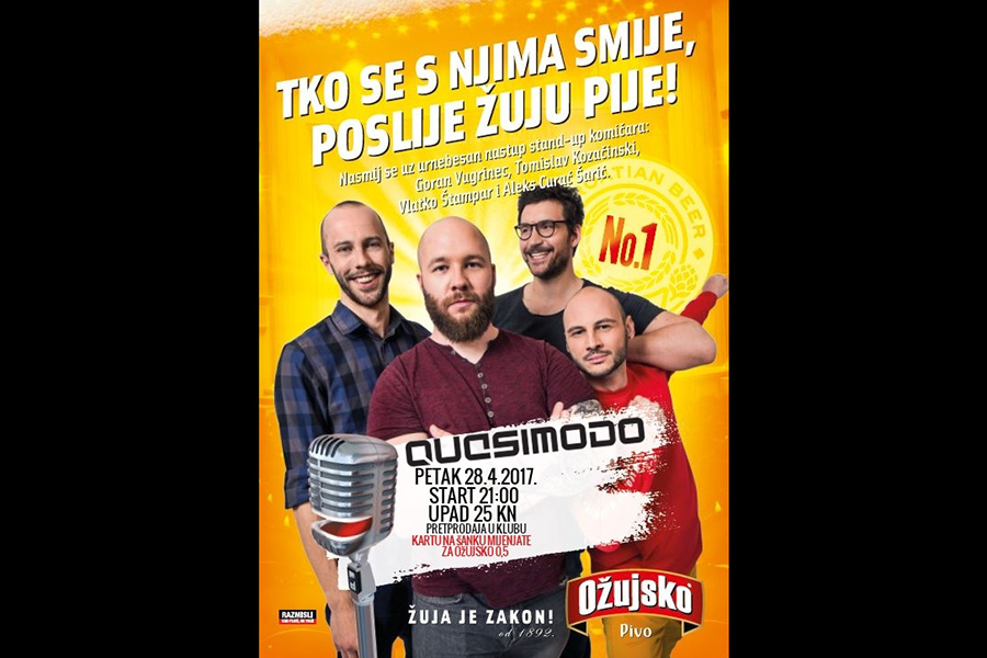 LAJNAP COMEDY stiže u Klub Quasimodo