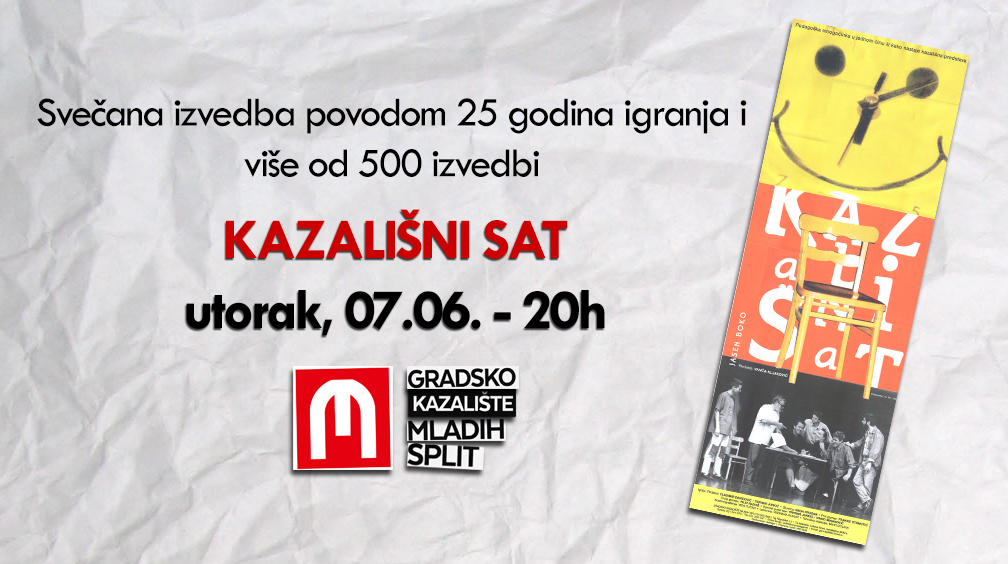 Večeras na poklon svečana izvedba predstave “Kazališni sat”, najdugovječnije splitske predstave