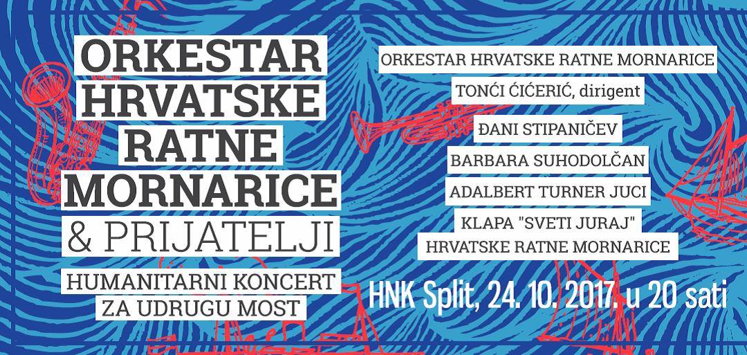 Orkestar Hrvatske ratne mornarice i prijatelji za Udrugu MoSt