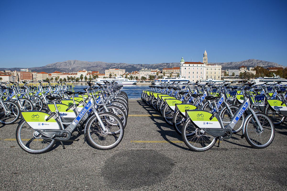 Sustav javnih bicikli u Splitu: u prva tri mjeseca 2021. ostvareno gotovo 55 tisuća najmova