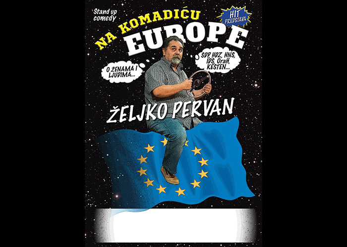 Stand-up komedija Željka Pervana „Na komadiću Europe“ u ljetnom kinu Bačvice
