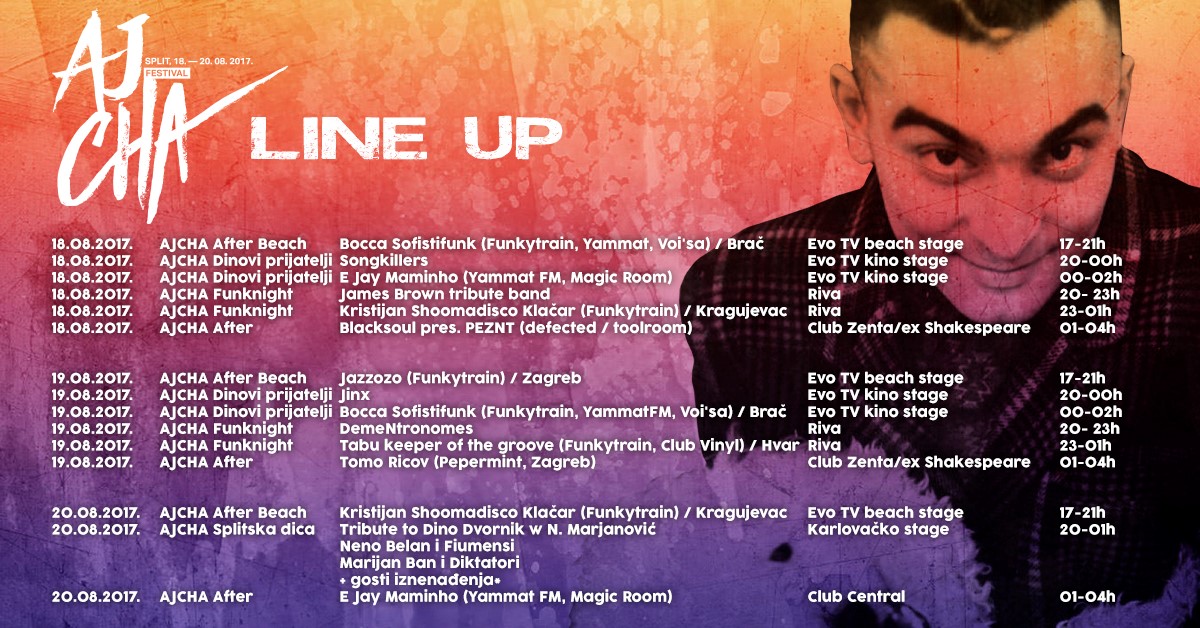 Objavljen raspored izvođača Aj Cha festival po danima!