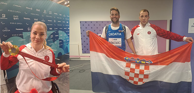 Anđela Mužinić Vincetić osvojila zlato, a Luka Baković broncu na Paraolimpijskim igrama u Parizu