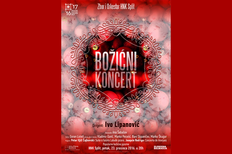 Božićni koncert Zbora i Orkestra splitske Opere s Goranom Listešom i četiri tenora