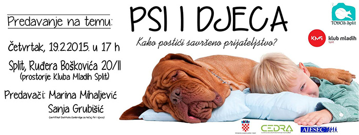 Predavanje “Psi i djeca” u Klubu mladih Split