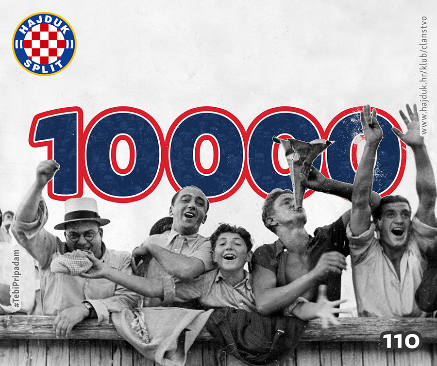 Hajdukovi navijači nižu rekorde: Nikad više članova u prvih 20 dana učlanjivanja