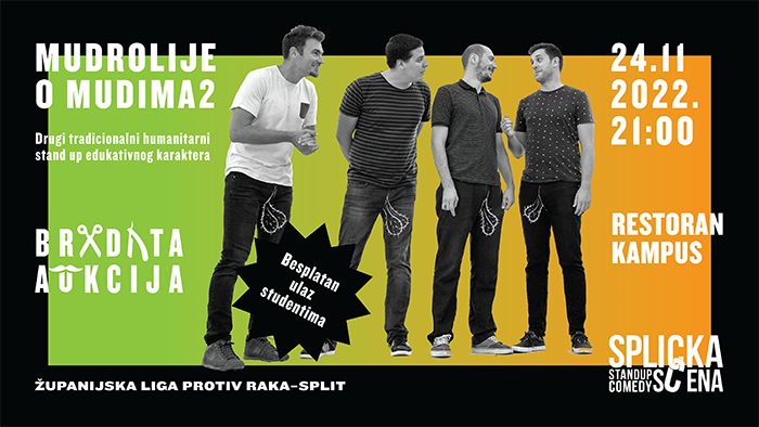 ‘Mudrolije o mudima’ ovog četvrtka u restoranu Kampus