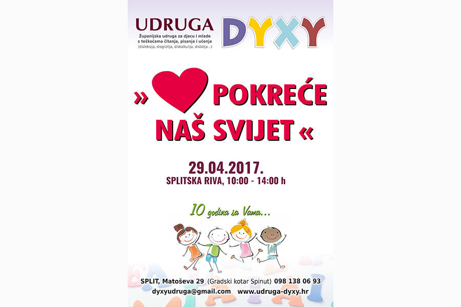 10 godina Udruge DYXY – Akcija SRCE pokreće naš svijet