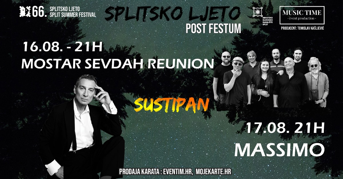 Mostar Sevdah Reunion, svjetska world music atrakcija u post festum programu 66. Splitskog ljeta