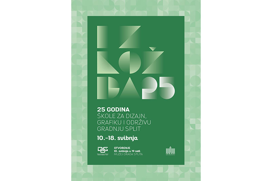 Izložba „25 godina Škole za dizajn, grafiku i održivu gradnju Split“ u Muzeju grada Splita