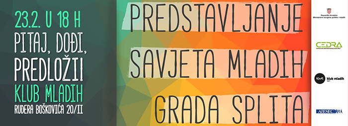 Predstavljanje Savjeta mladih u Klubu mladih Split