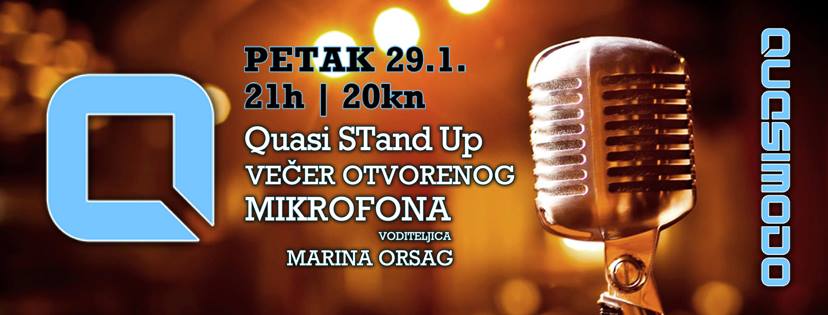 Quasi STand up: večer otvorenog mikrofona