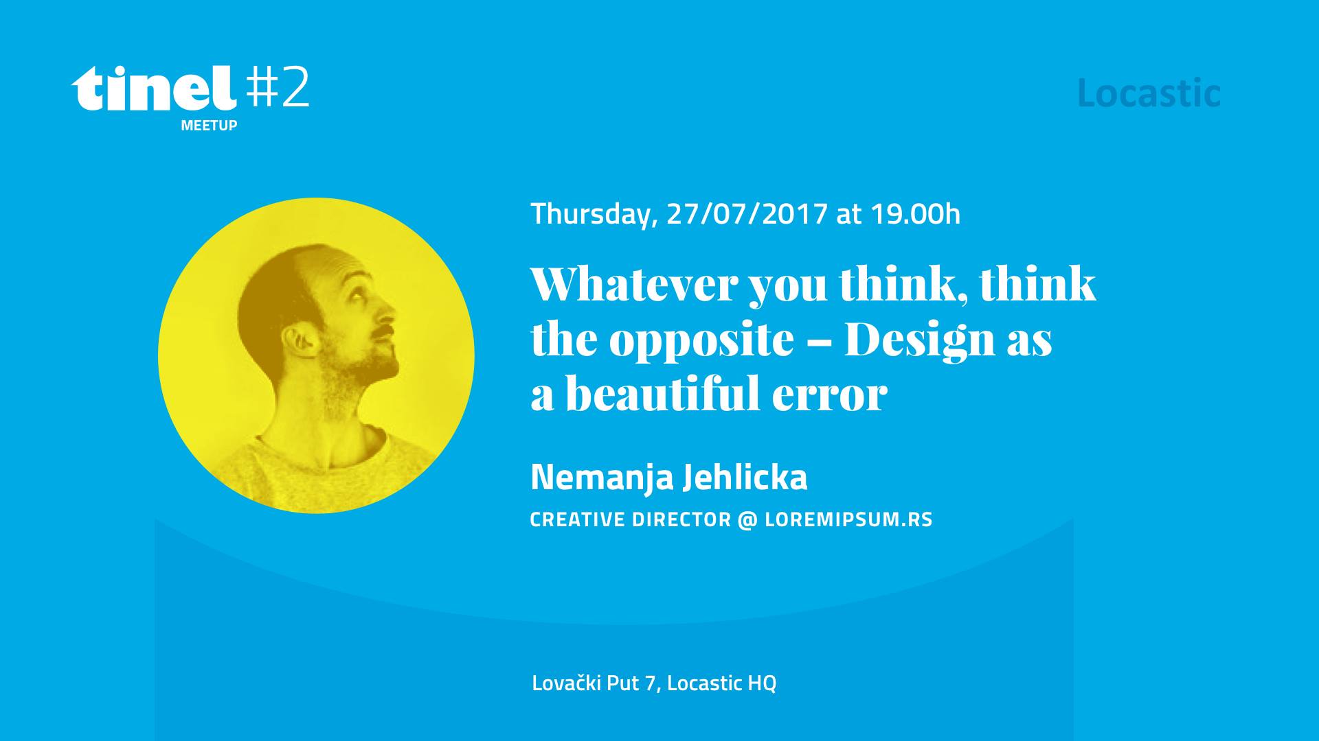 Nemanja Jehlička gost drugog Tinel Meetupa