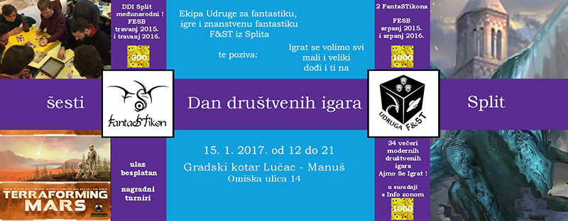 Dođite na 6. Dan društvenih igara u Splitu