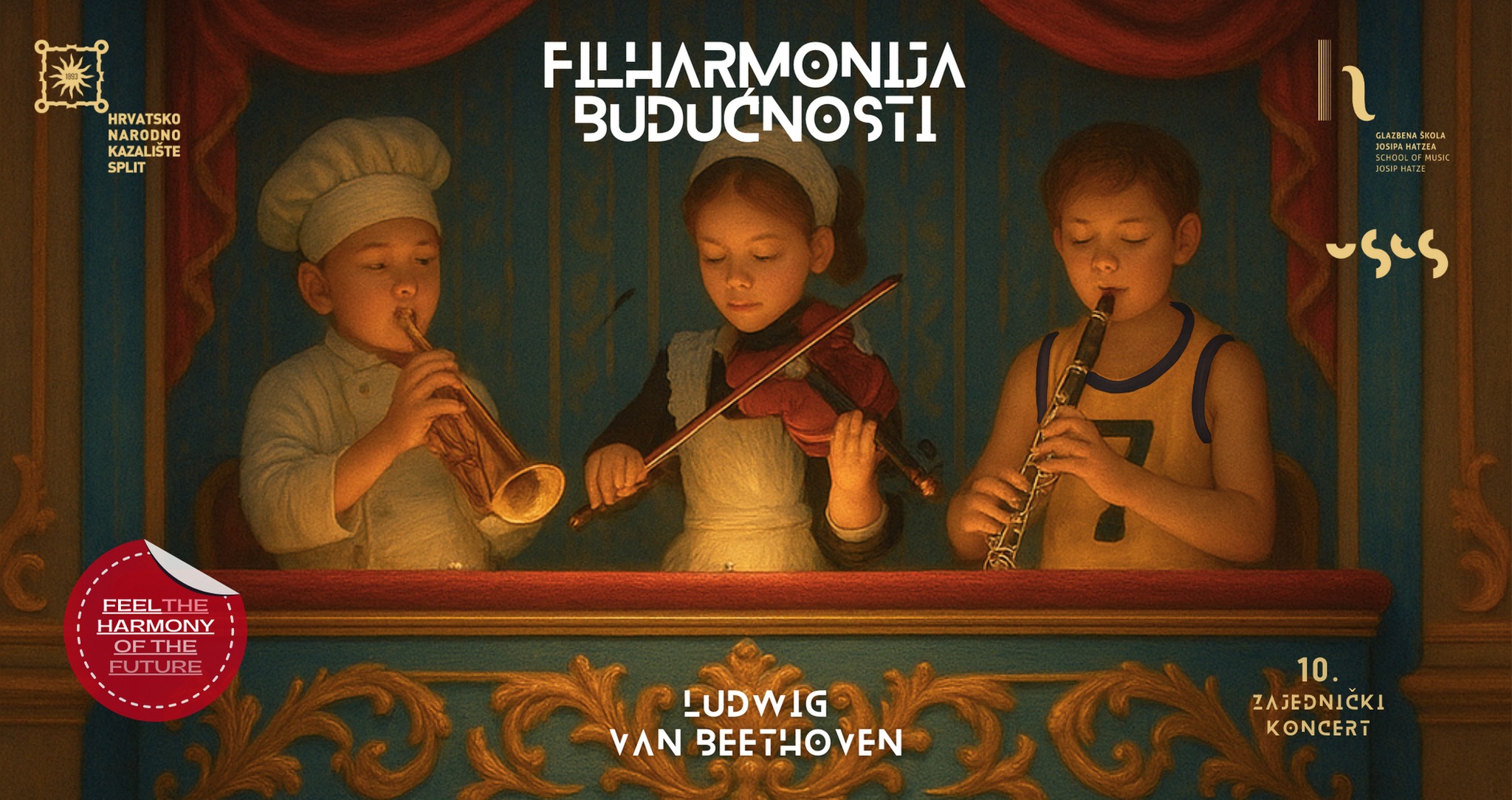 Filharmonija budućnosti – mladi glazbenici zajedno s profesionalnim kolegama na velikoj kazališnoj sceni