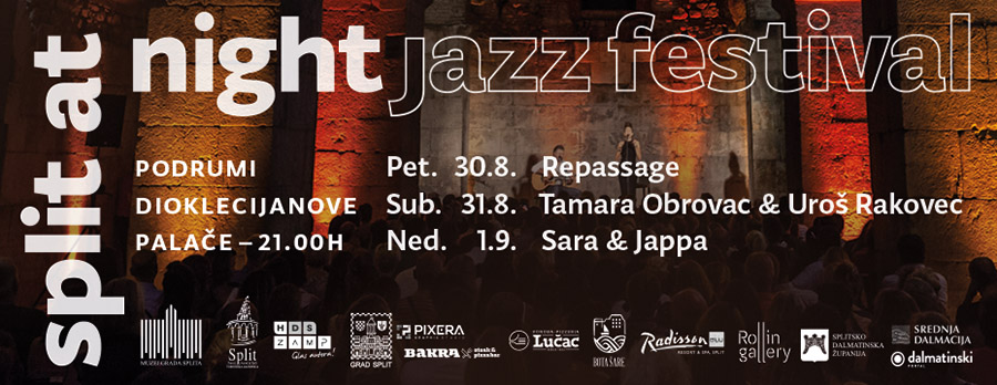 Zvučno jazz osvježenje za zadnji vikend kolovoza – Split at Night Jazz Festival u Dioklecijanovim Podrumima!