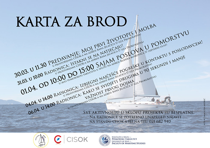 Karta za brod: Sajam poslova u pomorstvu