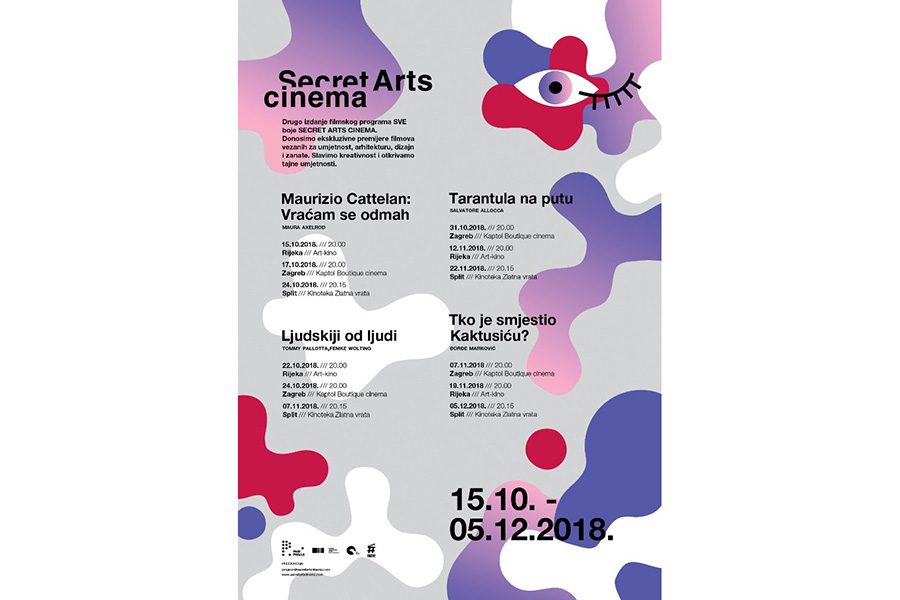 Sve boje Secret Arts Cinema 15.10.2018 – 5.12.2018.
