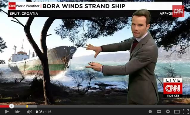 Brod nasukan na Marjanu završio i na CNN-u