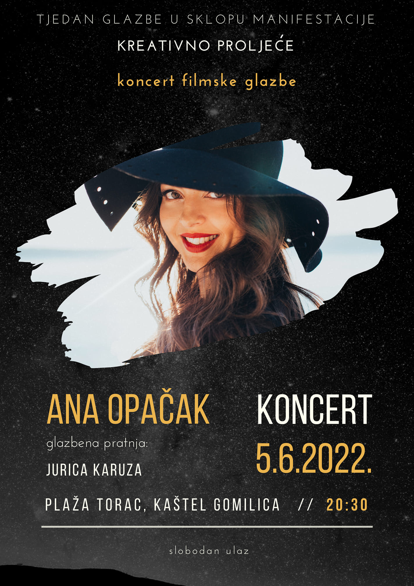 Koncert najvećih hitova filmske glazbe u izvedbi Ane Opačak i Jurice Karuze